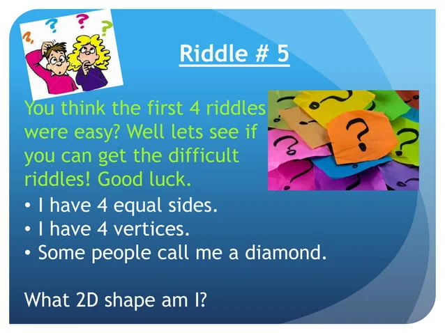Colorful Shape Riddles worksheet for second graders to enhance shape recognition skills