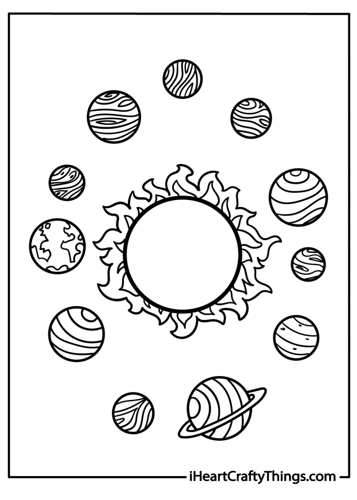 Solar System Coloring Page 25 Earth and Space Science Activity Second grade students coloring the planets and the sun on a solar system worksheet