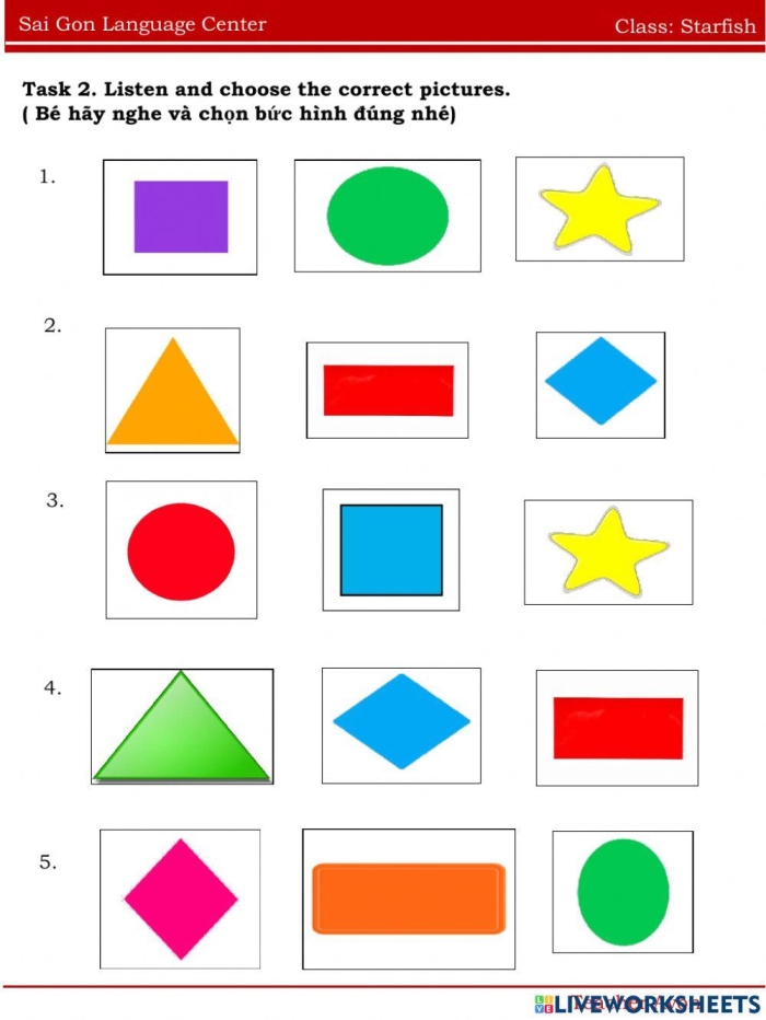 Second grade students identifying nonfiction text features on a starfish worksheet