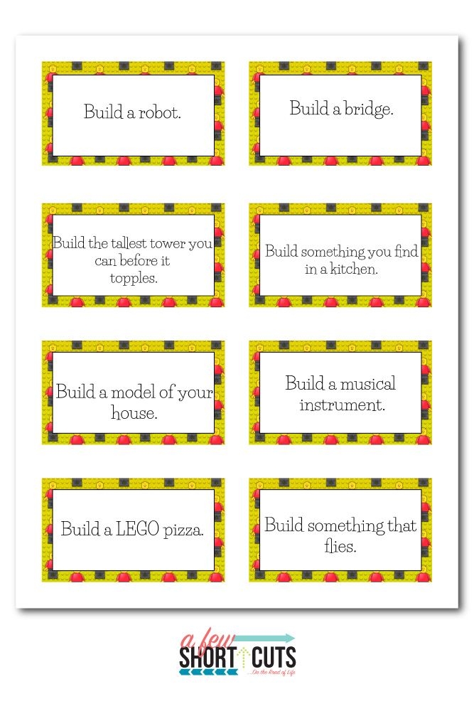 Creative Thinking Worksheet: STEM Design Challenge Cards for Second Graders Second grade STEM design challenge cards encouraging creative building for specific purposes