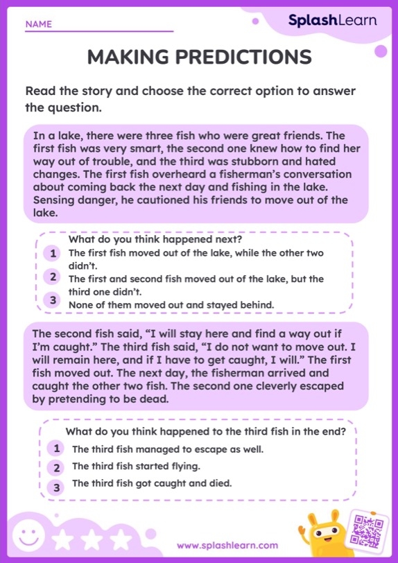 Earth and Space Science worksheet for Second Grade A second-grade student completing a "What Happens Next?" story comprehension worksheet about a puppy. Story Comprehension: What Happens Next? worksheet for Earth and Space Science.