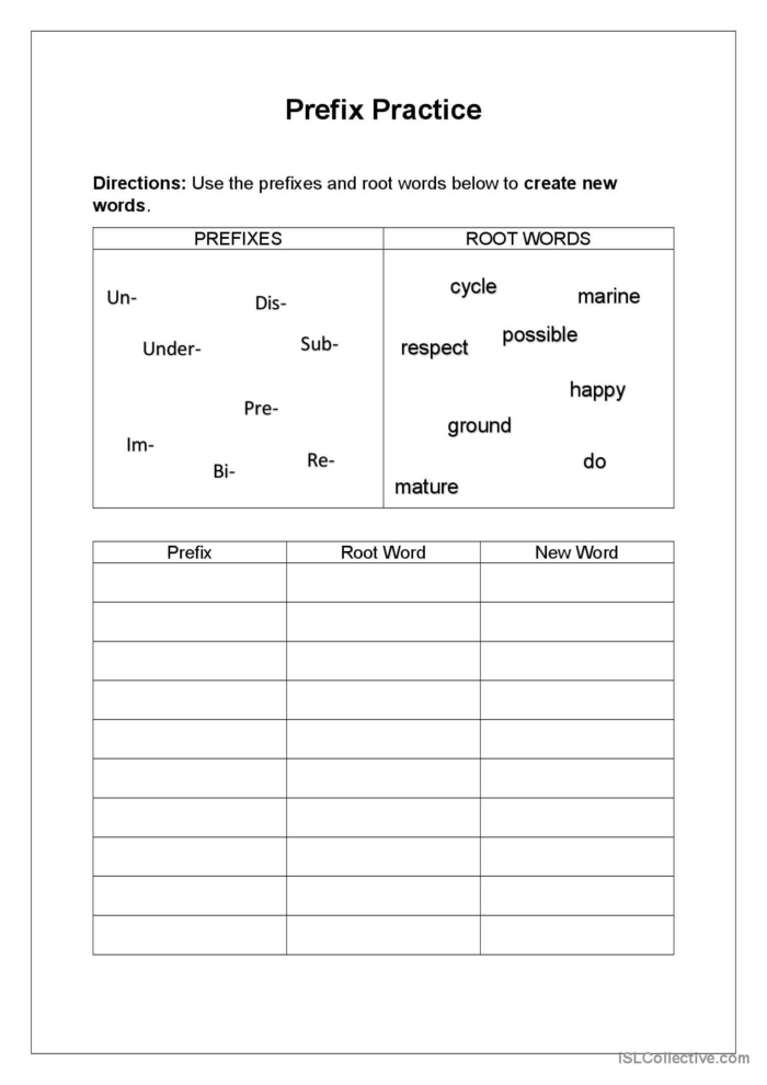 Perfect Prefixes Practice Worksheet for Second Grade Reading Lesson 8 Second grade student working on a Perfect Prefixes Practice worksheet to understand new word meanings