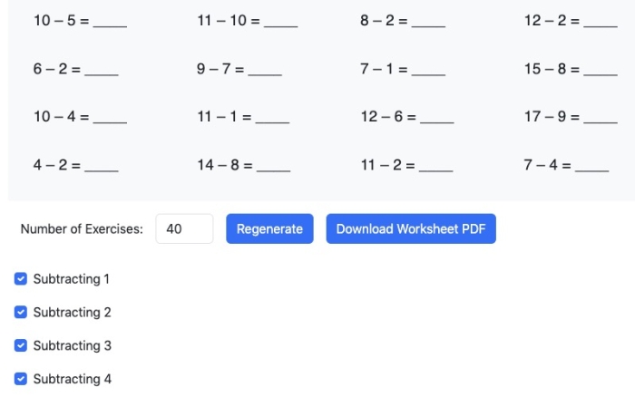 Patterns worksheet for Second Grade Second grade students working on a subtraction fact word problems worksheet, enhancing their math skills. Engaging subtraction word problems for second graders to practice mental math.