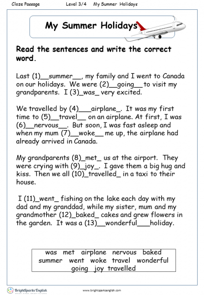 Second grade geometry worksheet featuring the Bradley family summer vacation reading activity