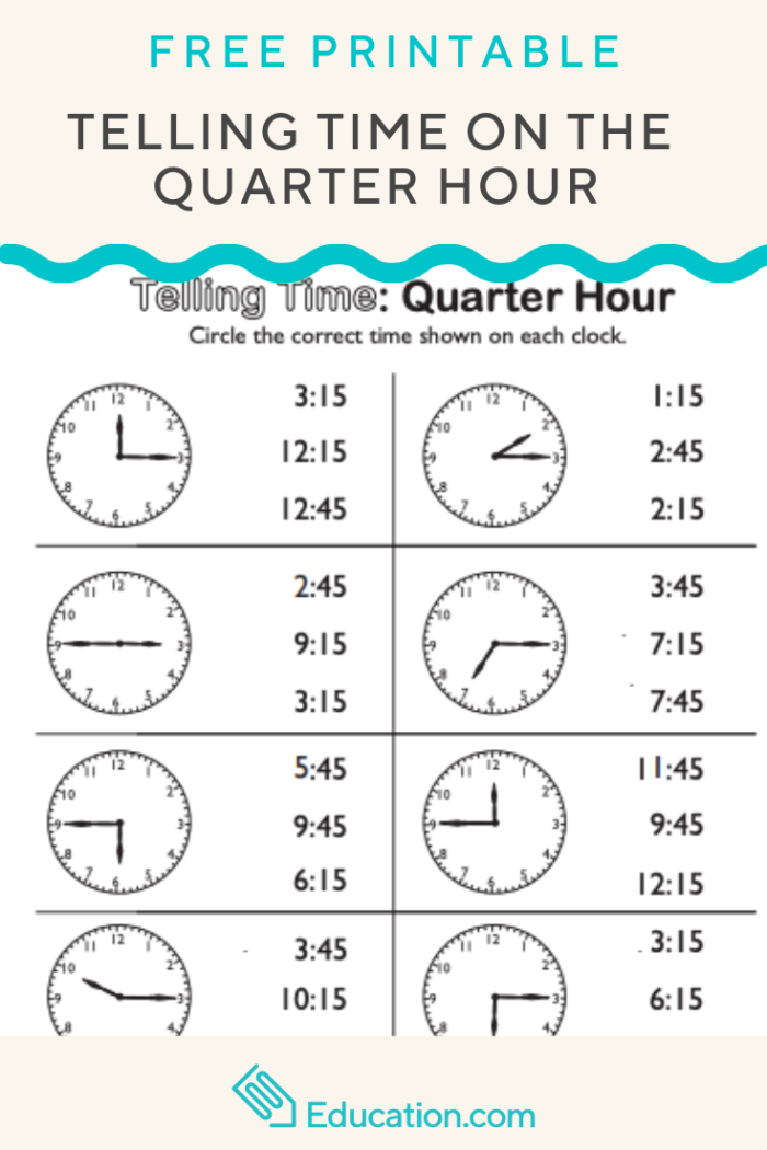 Telling Time Worksheet Image 6 Clock Practice for Second Grade Students Second grade student practice worksheet showing analog clocks displaying times on the hour and half hour for telling time exercises