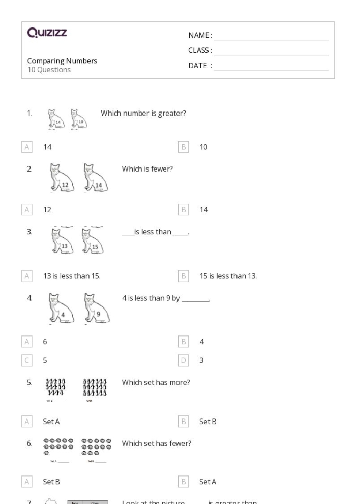 Quick assessment tool for evaluating student comprehension of three-digit number comparisons in elementary mathematics Second grade math worksheet showing comparison exercises with three-digit numbers using greater than, less than, and equal to symbols