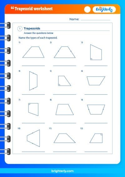 Identify Trapezoids worksheet for geometry learning in second grade Worksheet designed for second graders to identify trapezoids among various shapes