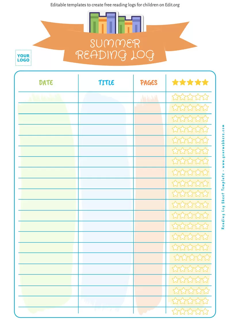 Weekly Reading Log Worksheet Number 23 for Second Grade Students Second grade student completing a weekly reading log worksheet to track their progress