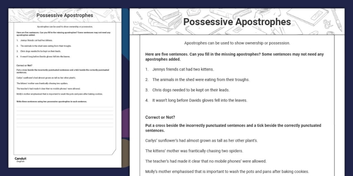 Engaging Possessive Apostrophes With Punctuation Pig worksheet for handwriting practice Playful worksheet featuring punctuation pig to teach possessive apostrophes for second graders