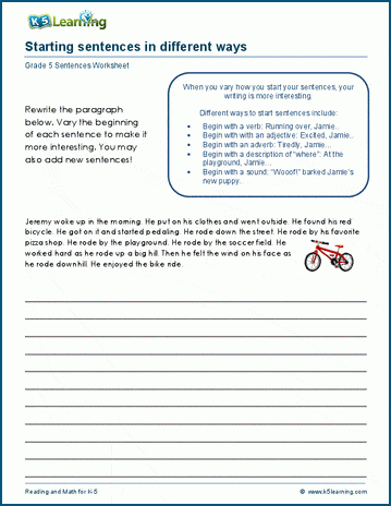 Multiplication worksheet for Second Grade Worksheet featuring tips for second graders on crafting engaging opening sentences. Strategies for writing compelling beginnings in a fun and educational format.
