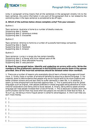 Second grade rhyming paragraph practice worksheet showing writing exercises for students