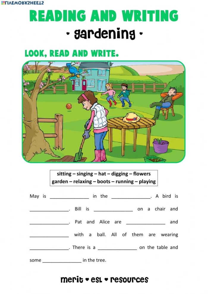 Fourth grade reading comprehension worksheet featuring a passage from The Secret Garden