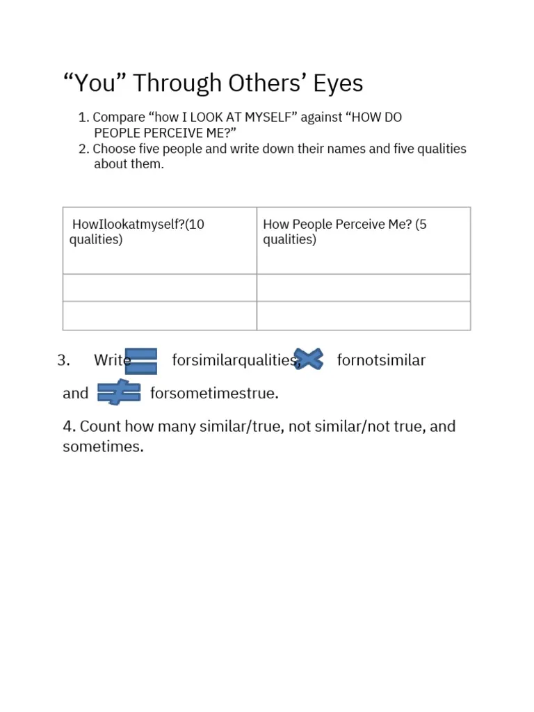 Worksheet for exploring perspectives in fourth grade classrooms