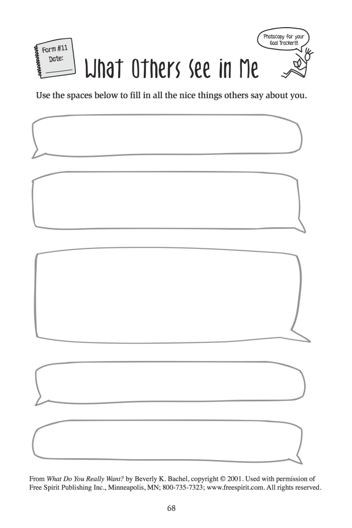 Worksheet illustrating different perspectives for fourth graders