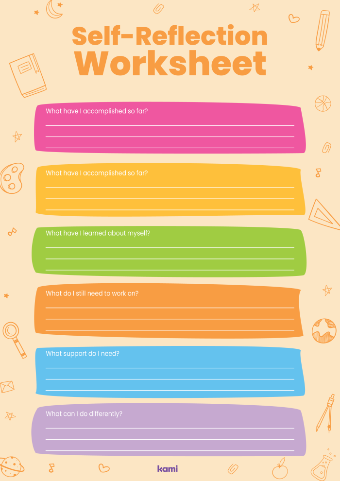 Engaging self-reflection prompt cards to enhance learning and self-awareness in the classroom Self-Reflection Prompt Cards worksheet for sixth-grade students exploring multiplication concepts