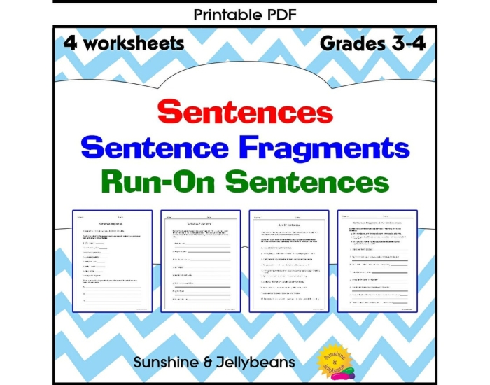 Grammar worksheet showing incomplete sentences that need subjects or predicates to become complete thoughts Second grade student completing sentence fragments by adding missing subjects or predicates in grammar practice activity