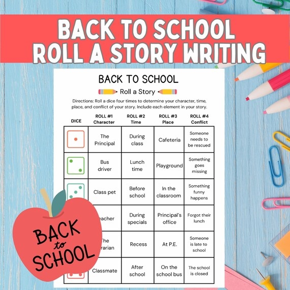 Second grade students order the events in a neighborhood roller skating story worksheet