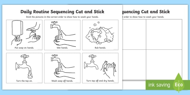Reading worksheet for Pre-K Children engaging with the Sequencing Your Day worksheet, focusing on daily routines. Worksheet for practicing story sequencing in Pre-K reading activities.