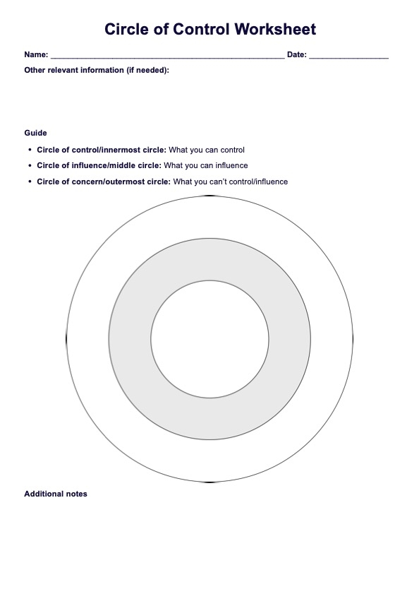 Worksheet for calculating the area of circles, designed for seventh graders learning decimals
