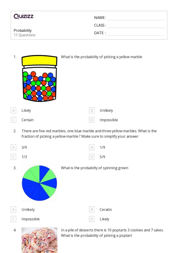 Flip a Coin Probability Learning Worksheet for Seventh Grade Worksheet for seventh graders on probability using a coin flip