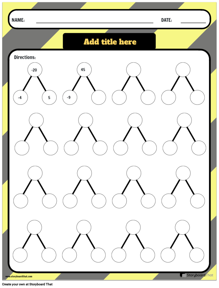 Integer Operation Rules Handout Worksheet Second Page A seventh grade worksheet displaying clear rules for solving addition subtraction multiplication and division integer operations