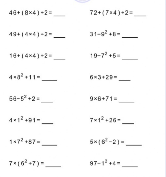A helpful reference guide showing the fundamental rules for performing mathematical operations with integers in middle school mathematics Integer Operation Rules Handout worksheet for seventh grade math students to learn addition subtraction multiplication and division with positive and negative numbers image 25
