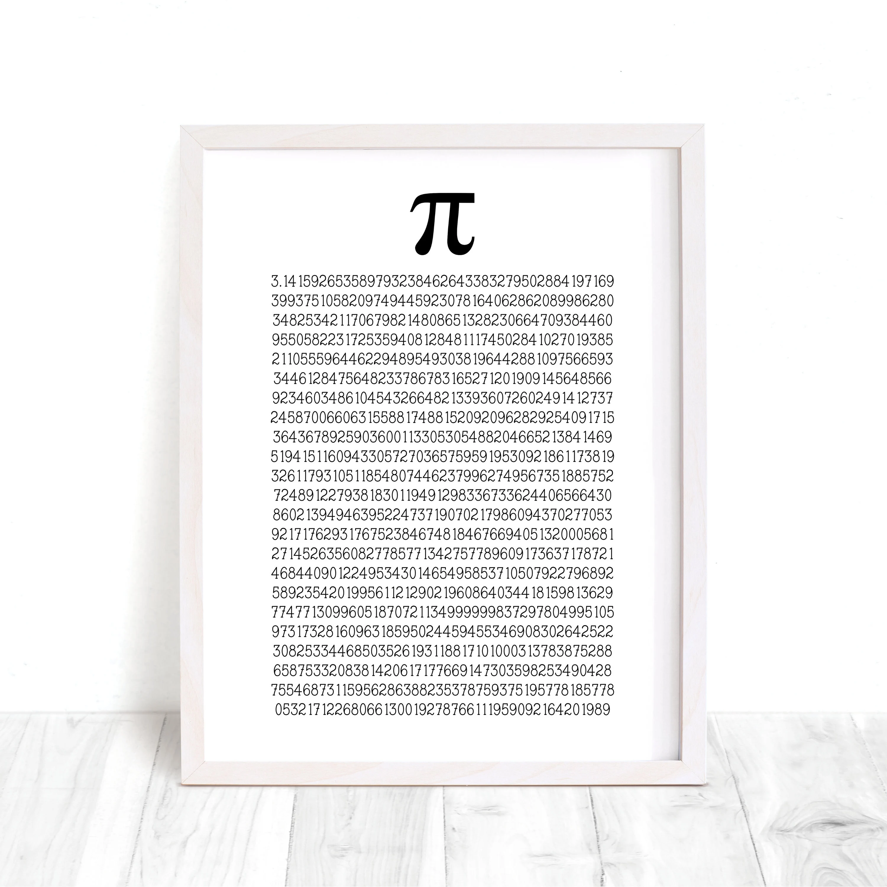 First 1000 Digits of Pi Worksheet for Middle School Students A seventh grade geometry worksheet displaying the first one thousand digits of pi for a Pi Day math challenge activity