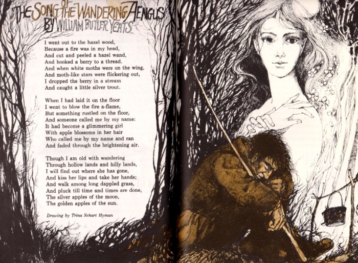 Worksheet for analyzing "The Song of Wandering Aengus" by William Butler Yeats for seventh graders