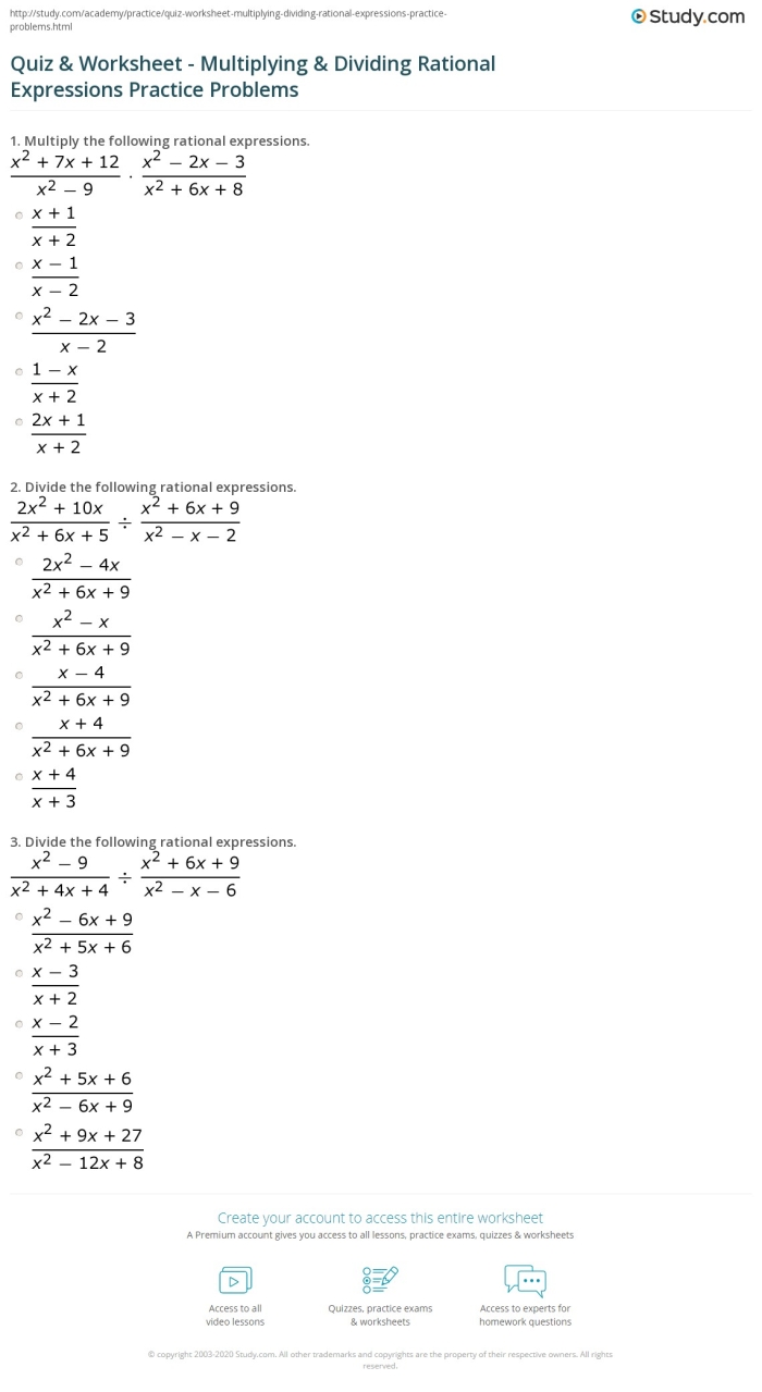 Seventh-grade math worksheet focused on practice with fractions, decimals, and mixed numbers Worksheet featuring exercises on multiplying and dividing rational numbers for seventh graders