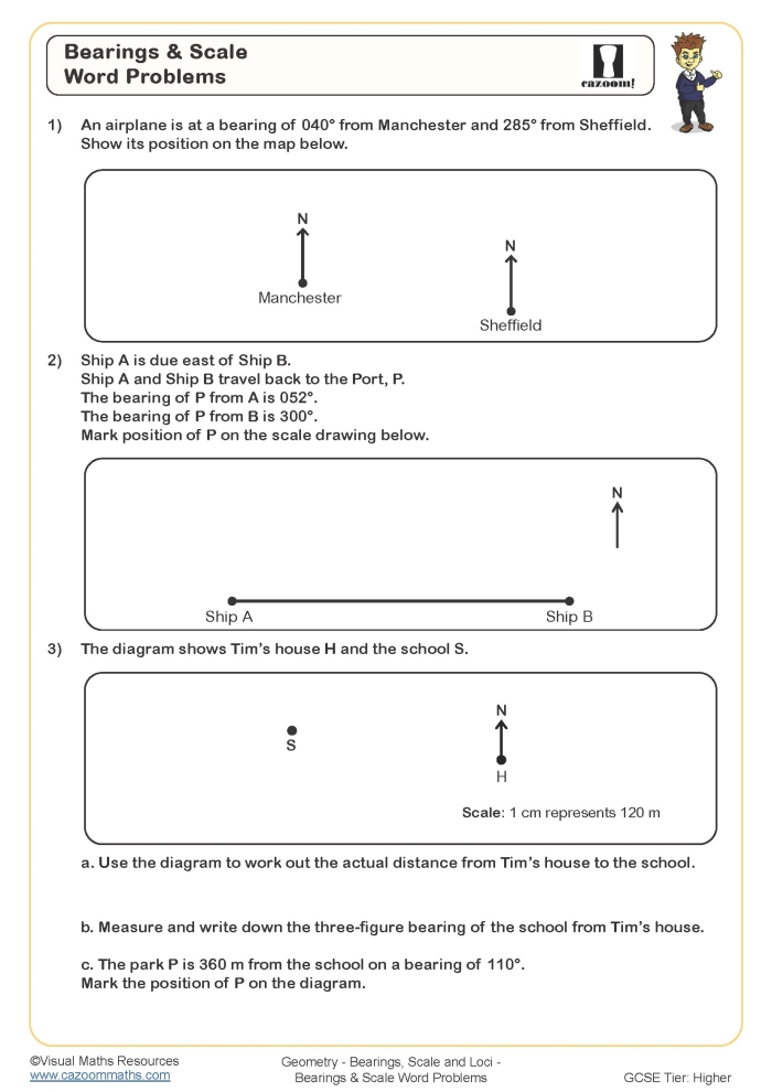 Seventh Grade Geometry: Find Areas Using Scale Drawings Worksheet Image 14 Worksheet for calculating areas with scale drawings for seventh-grade math students