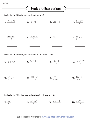 Worksheet featuring word problems for writing and evaluating expressions in a skate team context