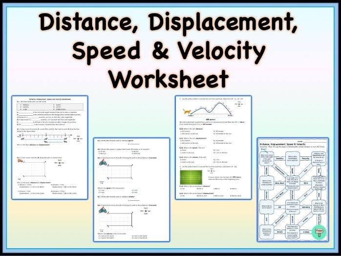 Worksheet focused on calculating velocity, featuring examples and word problems for seventh-grade students. Educational resource for mastering mixed operations in physical science.