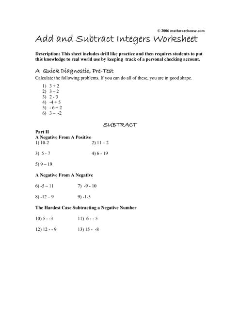 Seventh grade students solving integer addition and subtraction problems in real-world measurement scenarios