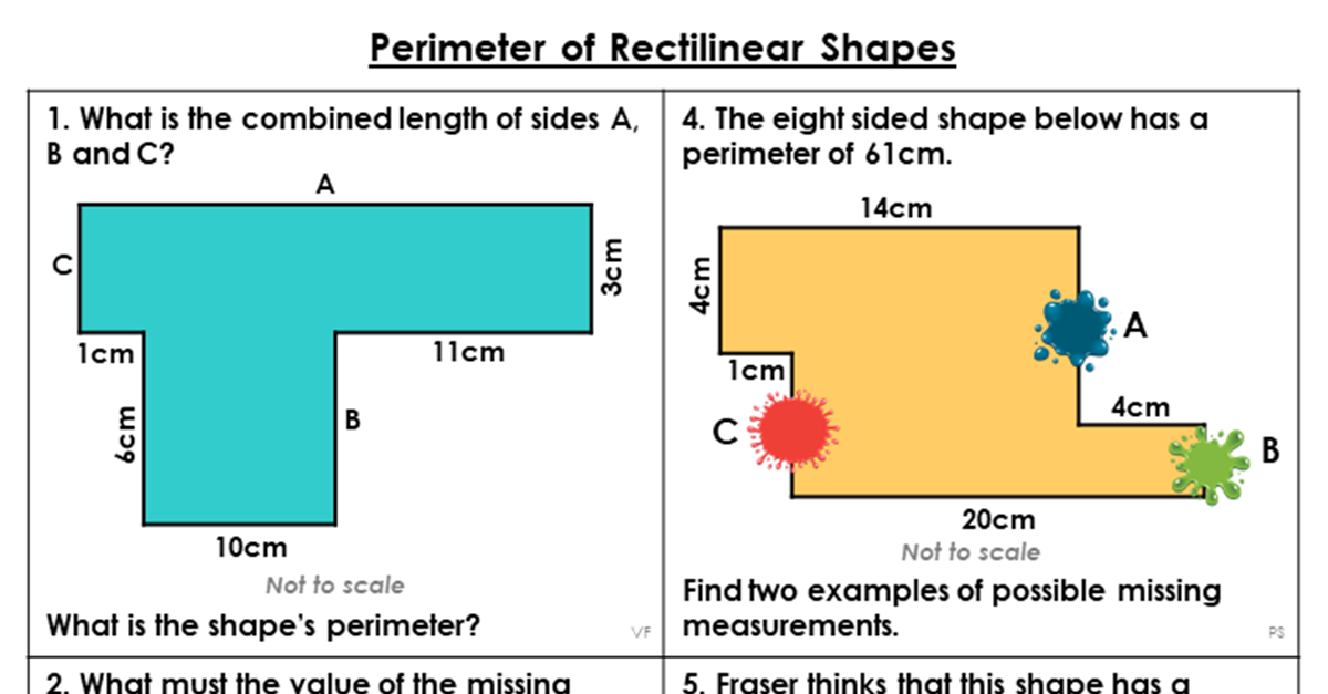 Third grade students counting unit squares to calculate area on a Shady Shapes worksheet