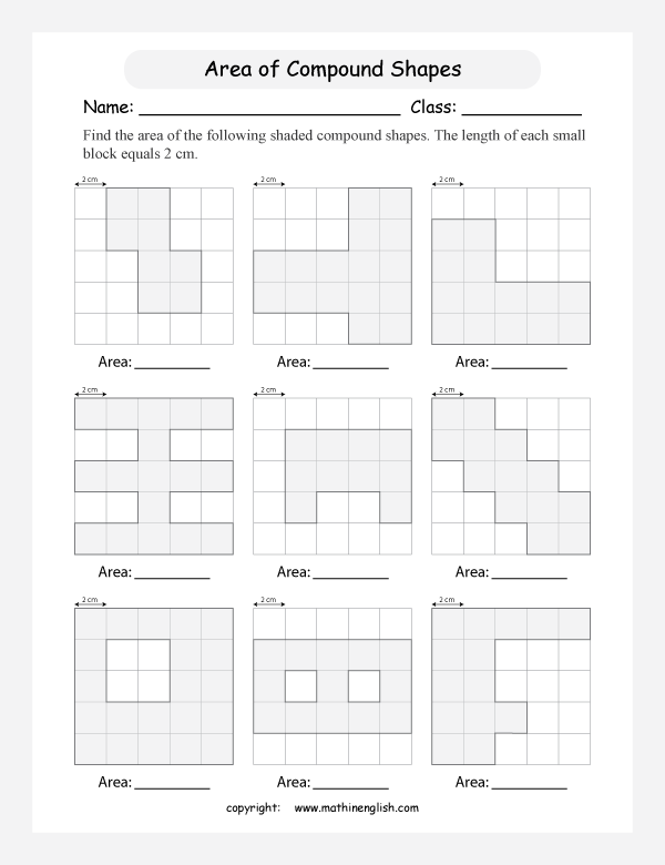 Worksheet featuring the Shady Shapes area activity for third graders to practice counting unit squares. Engaging exercise for learning about area in a fun and interactive way.