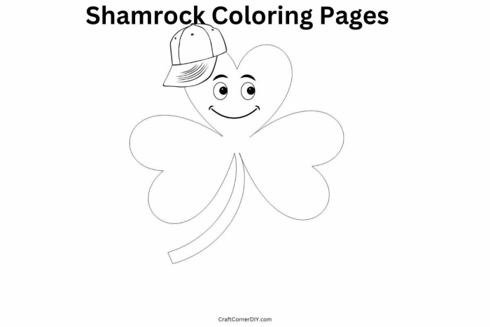 Pre-K student coloring a shamrock worksheet for St. Patrick's Day activity 18