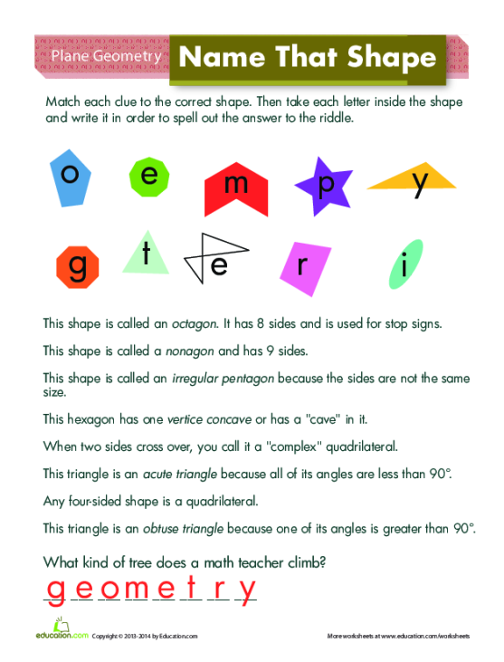 Educational resource for teaching shapes through counting segments and angles Worksheet showcasing shape basics, including lines, endpoints, and angles for second graders