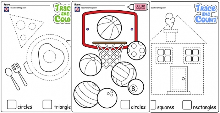Shape Basics Lines Endpoints and Angles Worksheet 14 Second grade student completing a Shape Basics worksheet to count lines, endpoints, and angles