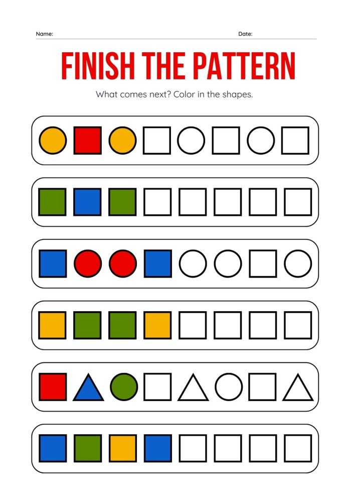 Assessment tool for the Shape It Up! addition worksheet, image 3 Worksheet for identifying and drawing 2D shapes for Pre-K students