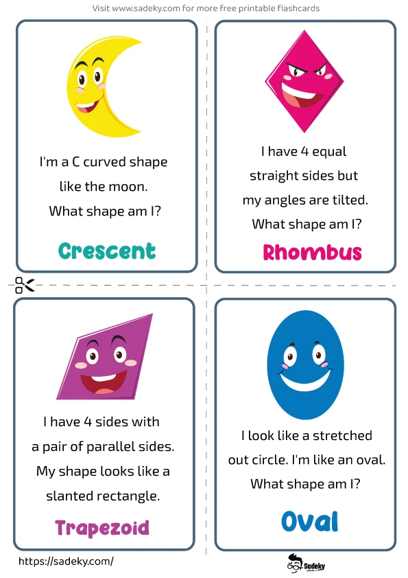 Engaging Shape Riddles worksheet for second graders to enhance shape recognition skills