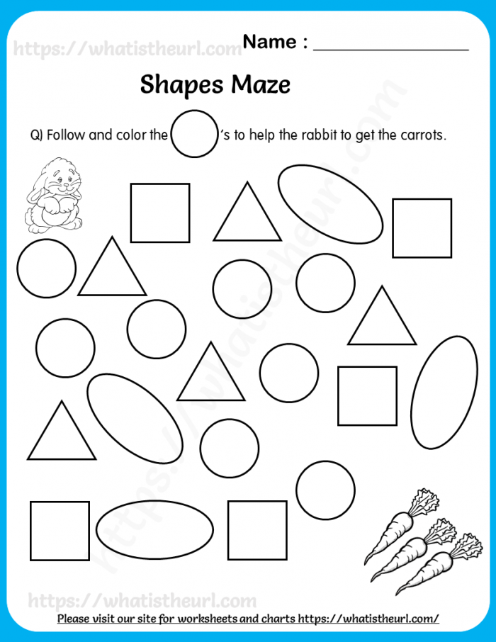 Interactive shapes maze for Pre-K students to enhance reading and learning skills Shapes Maze worksheet featuring a little astronaut navigating through stars for shape identification