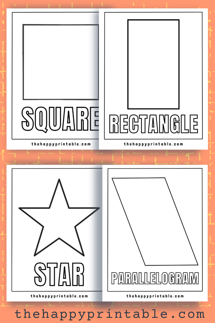 Shapes and Pictures worksheet for first graders featuring common geometric shapes