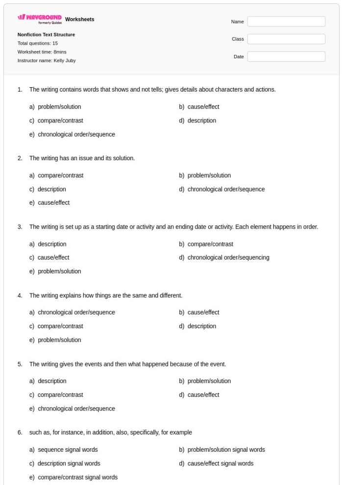 Fourth grade students reading a nonfiction passage about sharks with summary writing prompts and lines for responses