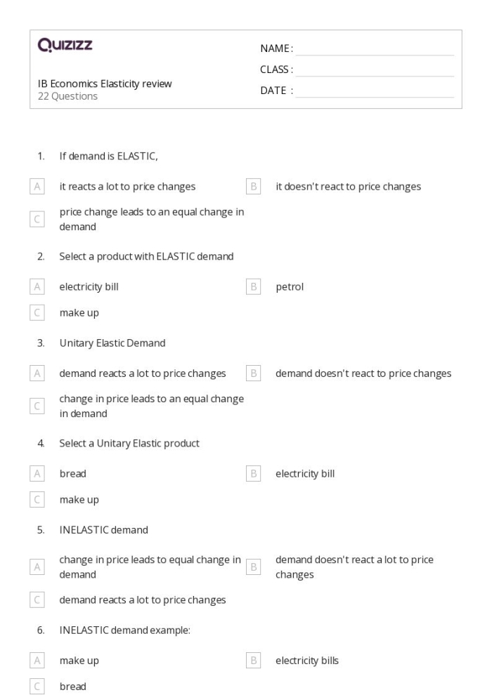 Economics worksheet demonstrating how supply imbalances affect pricing through integer calculations for middle school learners Sixth grade students solving shortage and surplus problems using positive and negative integers on an economics worksheet
