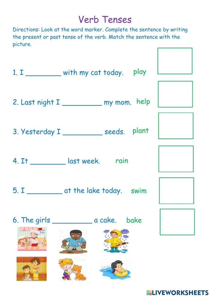 Show What You Know About Verb Tense Worksheet Ten Fifth grade verb tense review worksheet featuring ten grammar assessment questions