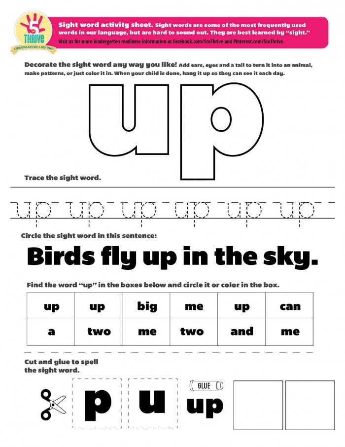 Pre-K student worksheet for practicing the sight word I featuring a creative creature coloring activity