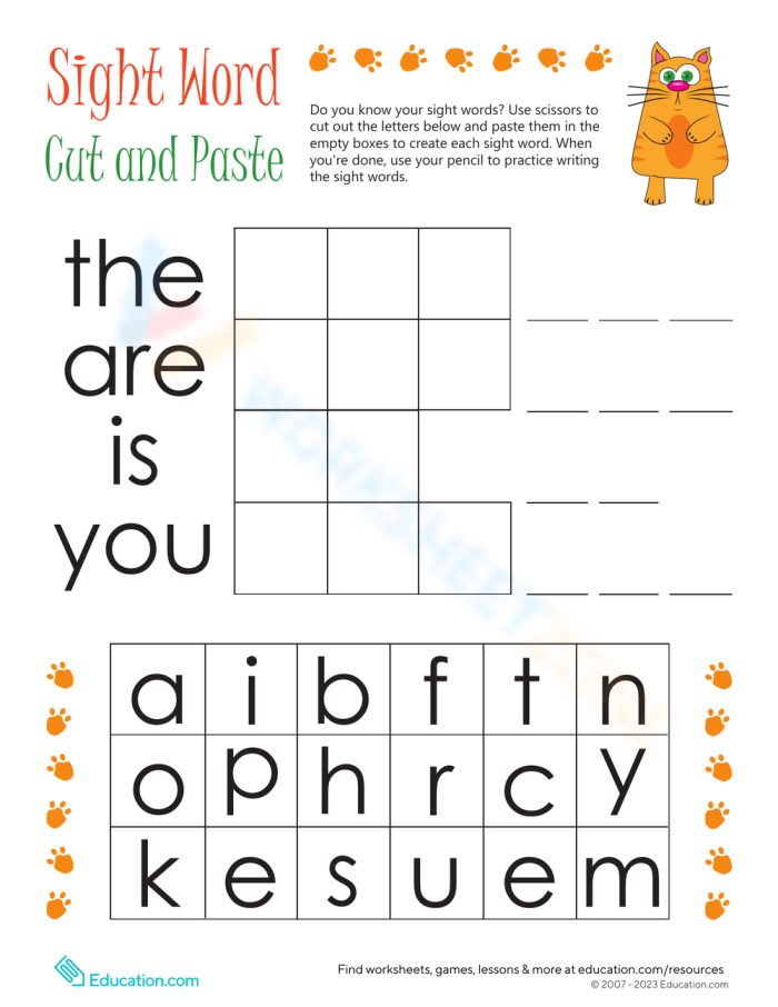 Sight Word Scramble worksheet for kindergarten students to practice recognizing words in reverse. Engaging activity for young learners to enhance their sight word skills.