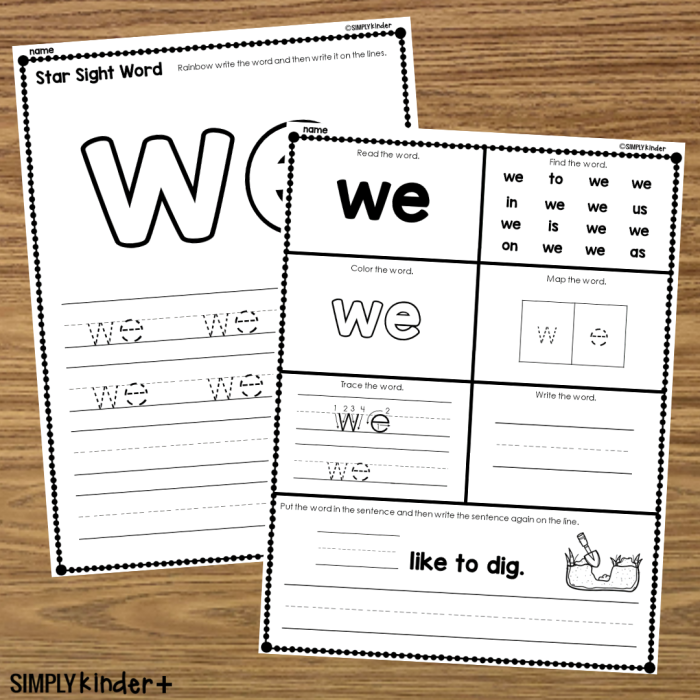 Spruce Up the Sight Word To Worksheet for Pre-K Students 11 Preschooler coloring the sight word to on a creative writing activity page