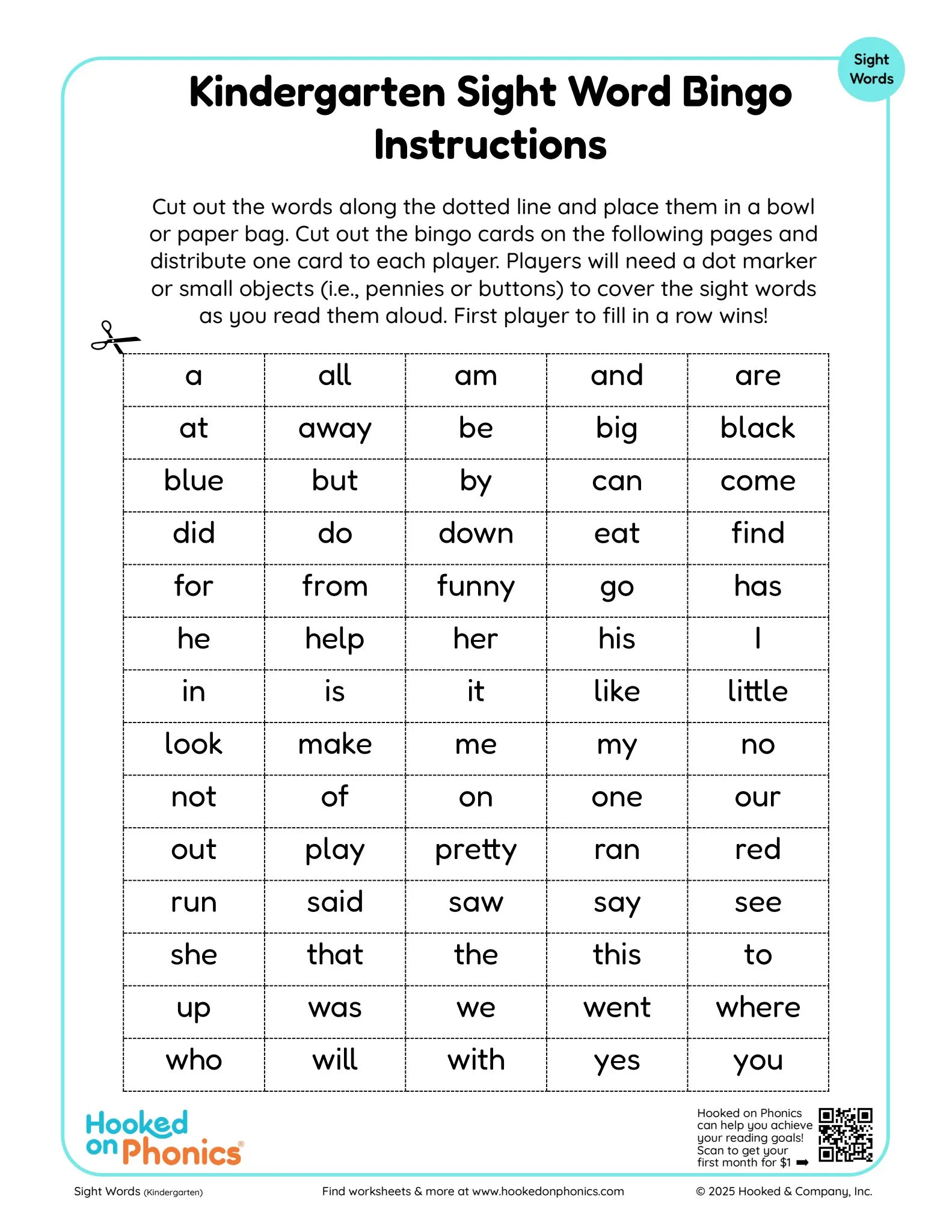Interactive bingo worksheet for learning common kindergarten sight words through play Kindergarten students playing sight words bingo game with colorful cards and markers