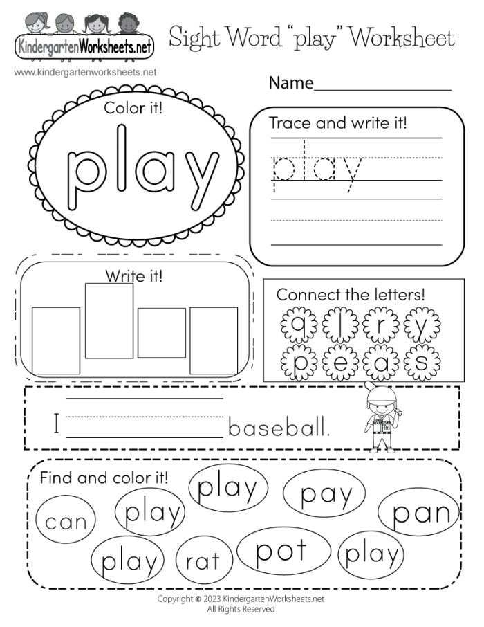 Sight Words Inventory Worksheet for First Grade Reading Assessment 22 First grade student completing a sight words inventory assessment worksheet